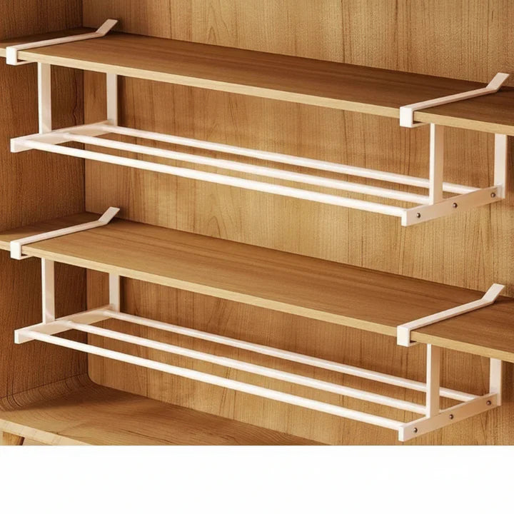 Under-Shelf Storage – Double Your Shelf Space Instantly