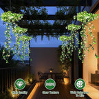 Solar Ivy Hanging Planter with LED Lights