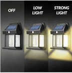 Solar Motion Sensor Wall Light with Edison Bulb Style
