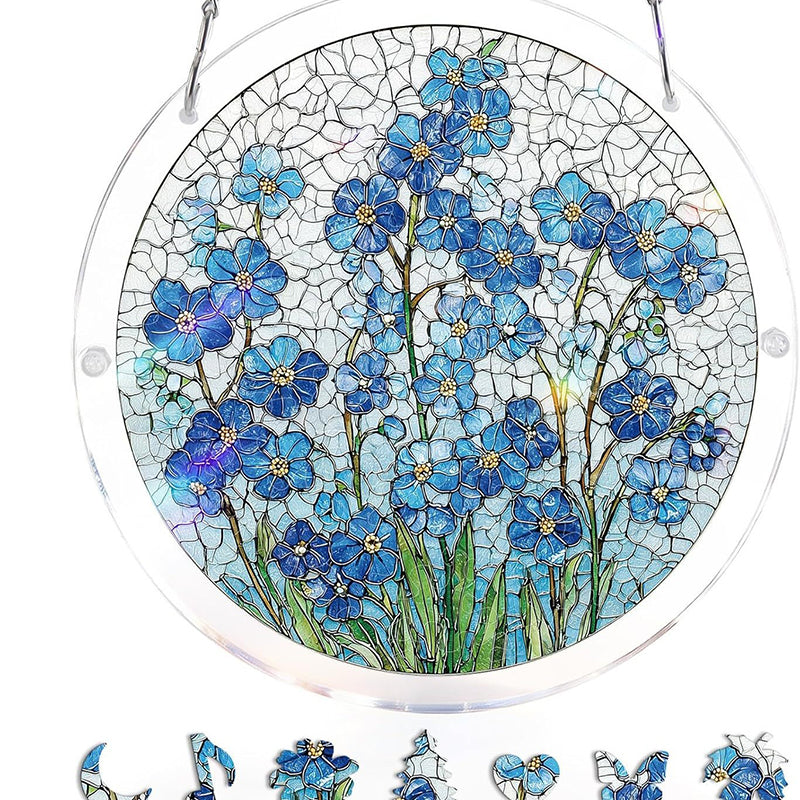 Acrylic Window Catcher with Stained Glass Design