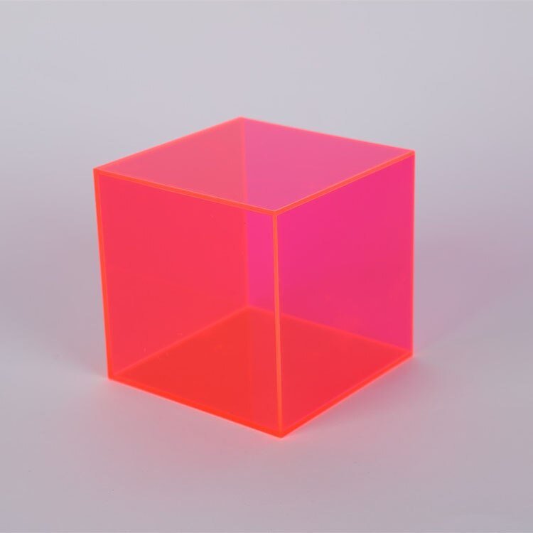 Acrylic Display Box with Transparent Design Rose red