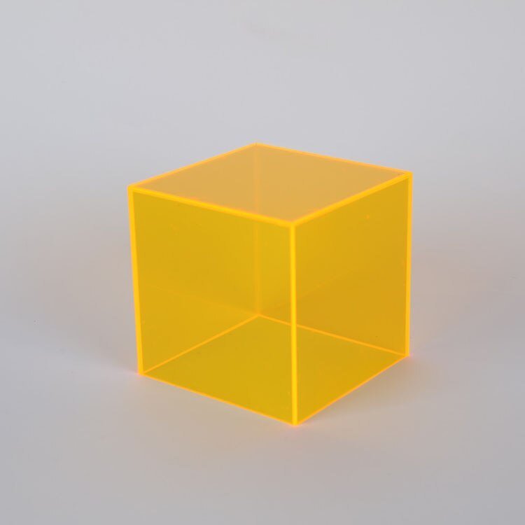 Acrylic Display Box with Transparent Design Bright orange