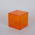 Acrylic Display Box with Transparent Design Orange