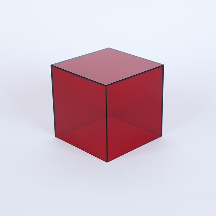 Acrylic Display Box with Transparent Design Reddish brown
