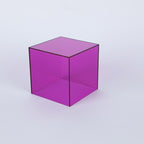 Acrylic Display Box with Transparent Design Purple