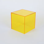 Acrylic Display Box with Transparent Design Yellow