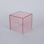 Acrylic Display Box with Transparent Design Light pink