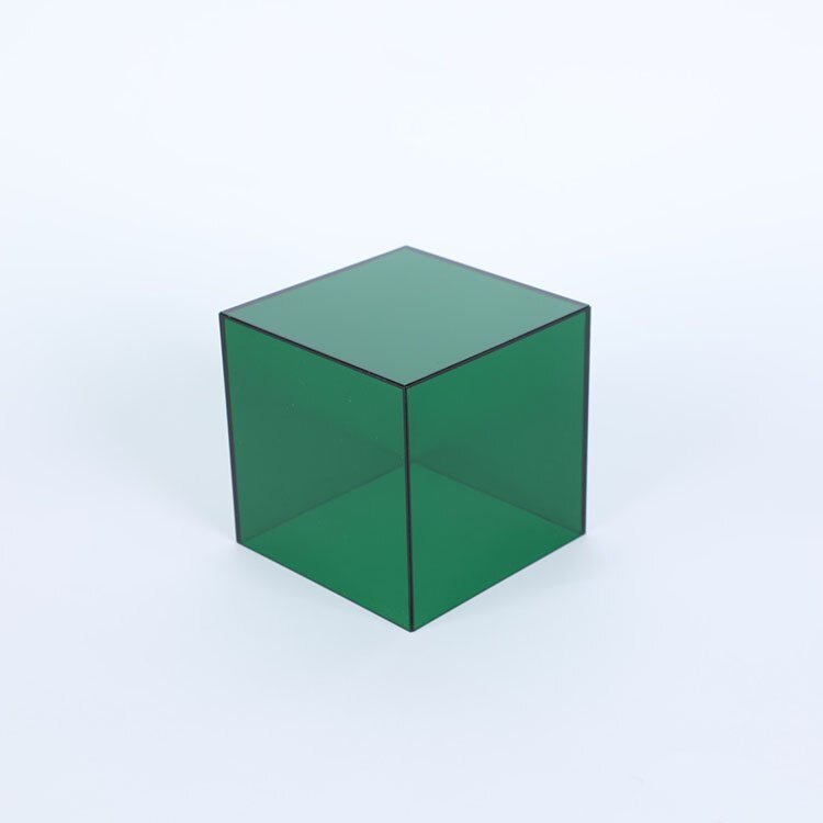 Acrylic Display Box with Transparent Design Dark green
