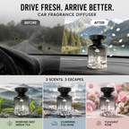 Car Air Freshener with Mountain Design - 110ml Long-Lasting