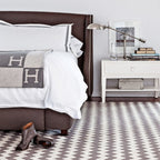 Soft Throw Blanket with Modern H Pattern