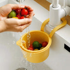 Hanging Sink Strainer Basket – Drain Without the Mess Yellow