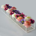 Clear Acrylic Flower Vase with Individual Stem Holes Without Lights