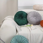 Round Velvet Floor Pillow – Soft Decorative Cushion