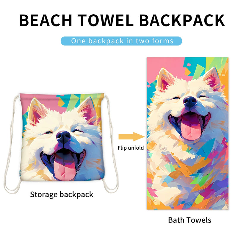 Beach Towel Backpack – 2-in-1 Convertible Design