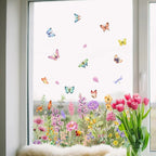Floral Window Decals – Colorful Flower Stickers