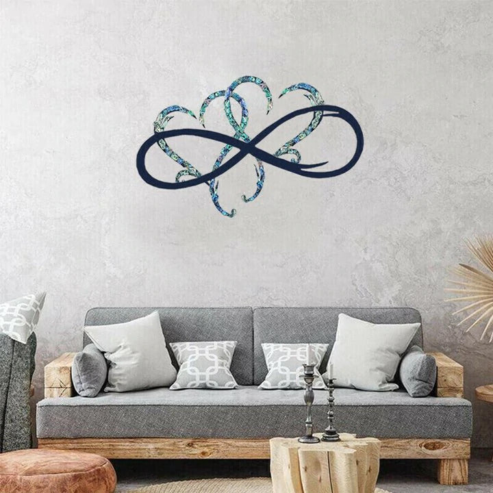 Infinity Heart Metal Wall Art