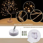 LED Tree Light with Copper Branches and Warm White Glow