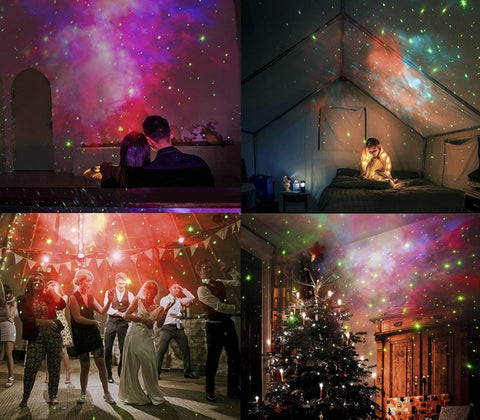 Galaxy Projector Astronaut Night Light with Remote Control