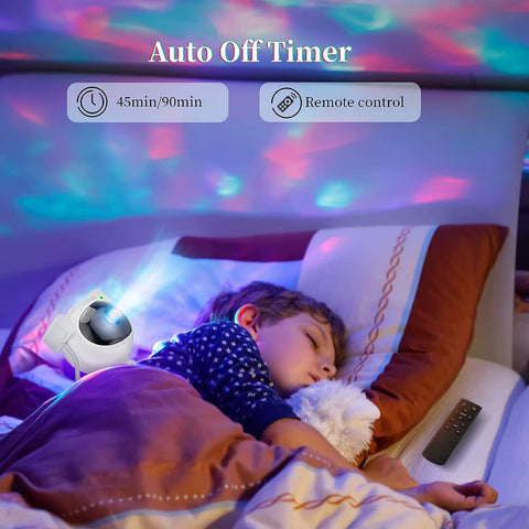 Galaxy Projector Astronaut Night Light with Remote Control