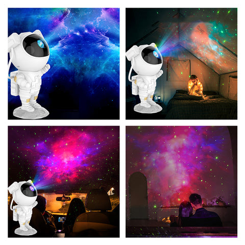 Galaxy Projector Astronaut Night Light with Remote Control
