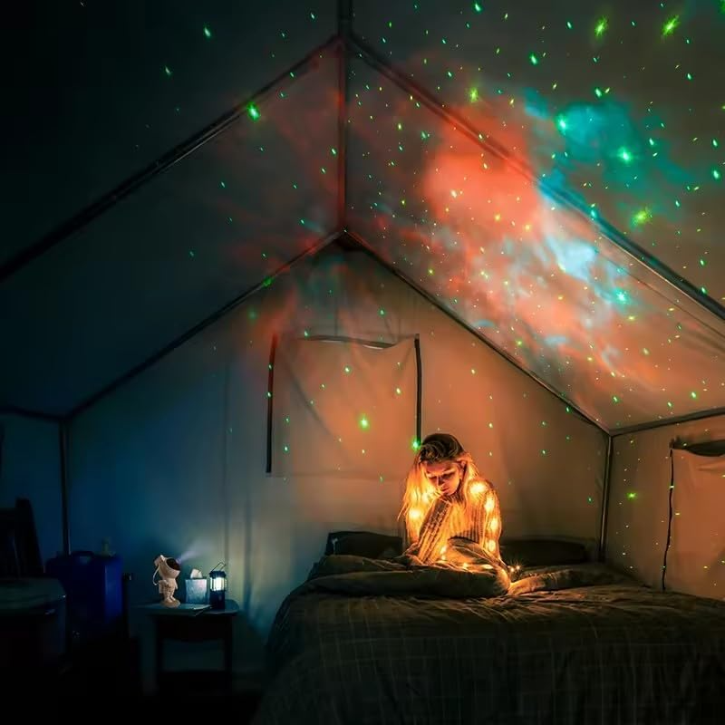 Galaxy Projector Astronaut Night Light with Remote Control