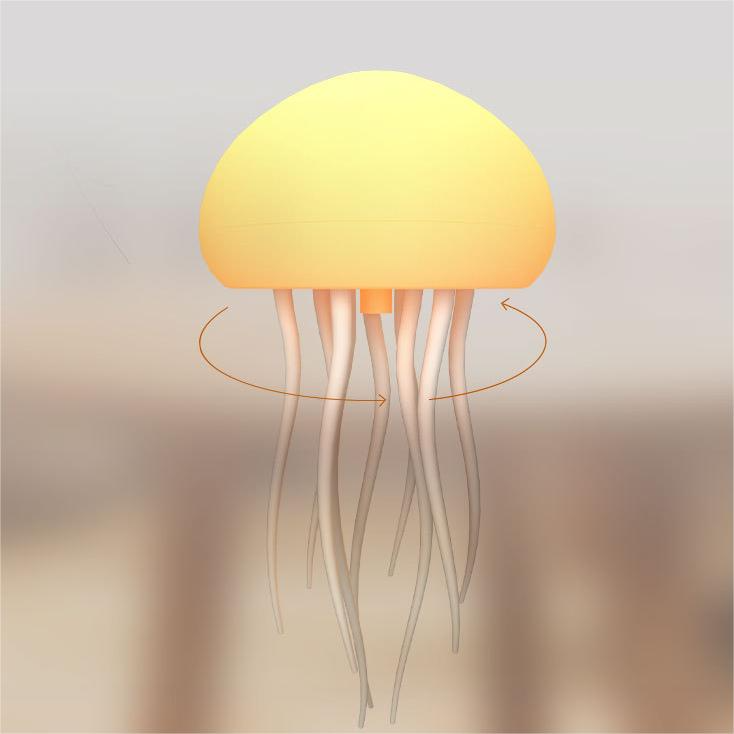 Jellyfish Pendant Light with Color-Changing LED