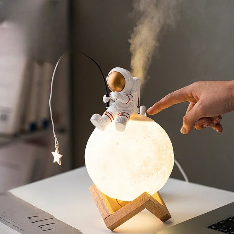 Astronaut Moon Lamp with Touch Control & Humidifier