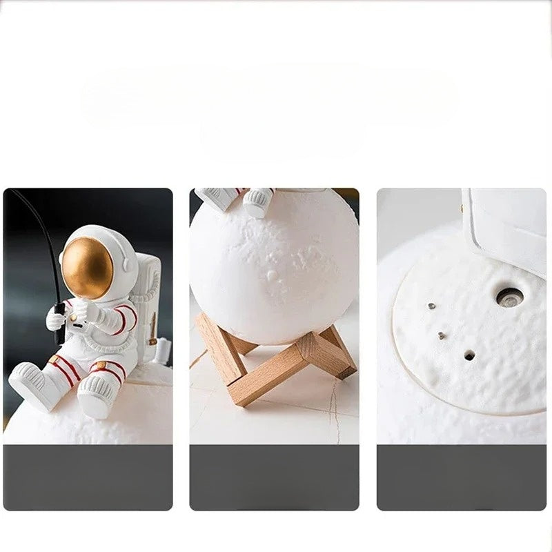Astronaut Moon Lamp with Touch Control & Humidifier