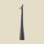 Cordless Touch Table Lamp with Adjustable Brightness Gray