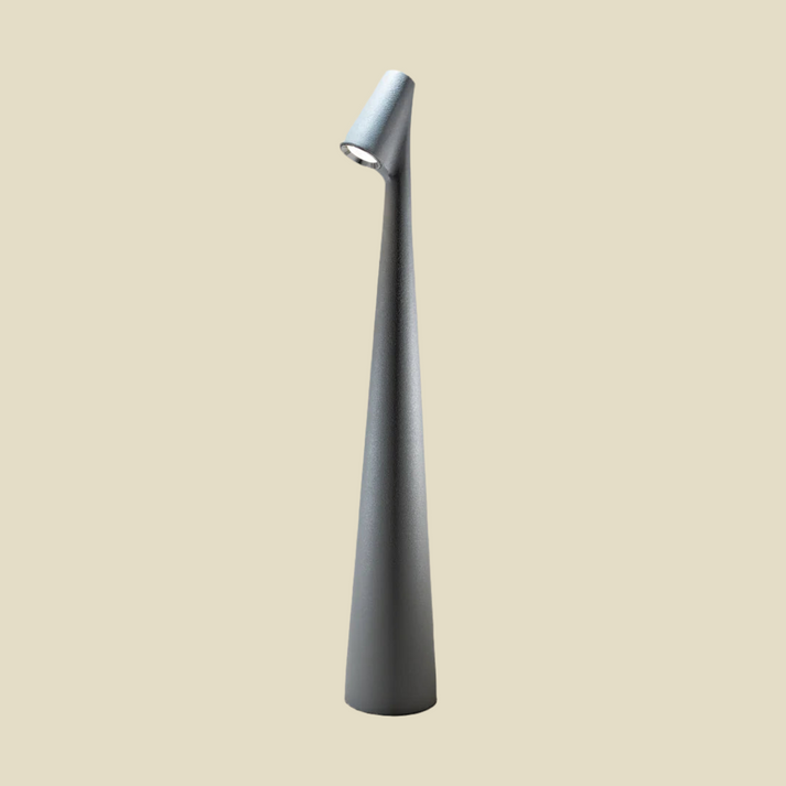 Cordless Touch Table Lamp with Adjustable Brightness Gray