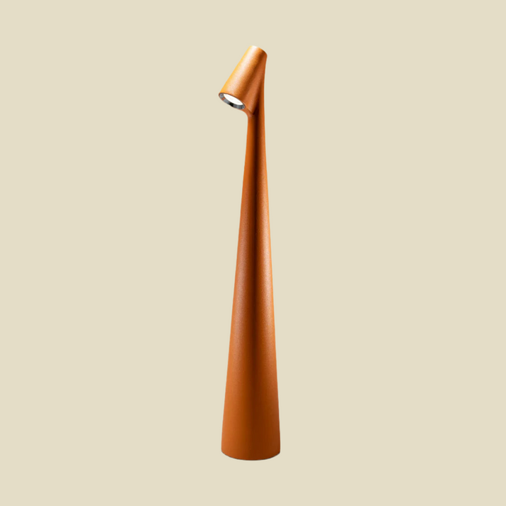 Cordless Touch Table Lamp with Adjustable Brightness Orange