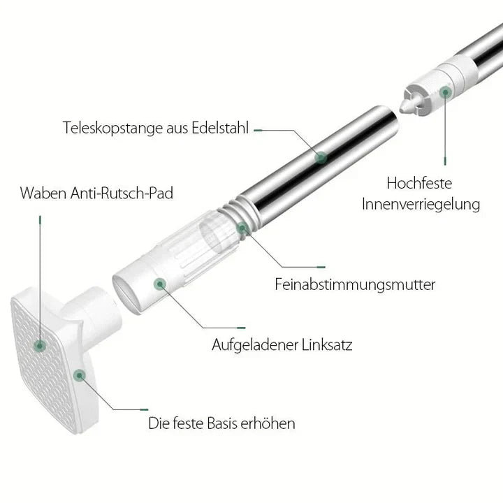 Retractable Towel Rack – Adjustable Wall Mount