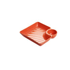Dip Plate with Integrated Sauce Compartment – No More Mess