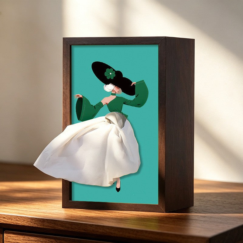 Ballet Dancer Tissue Box Holder