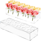 Clear Acrylic Flower Vase with Individual Stem Holes