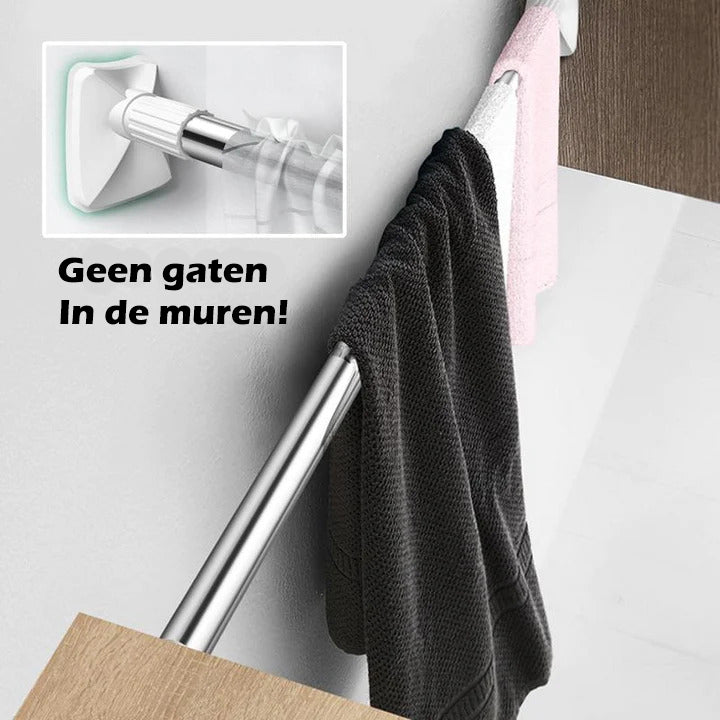 Retractable Towel Rack – Adjustable Wall Mount