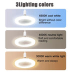 LED Ceiling Fan Light with Remote - 3-Speed Airflow & Adjustable