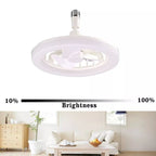 LED Ceiling Fan Light with Remote - 3-Speed Airflow & Adjustable