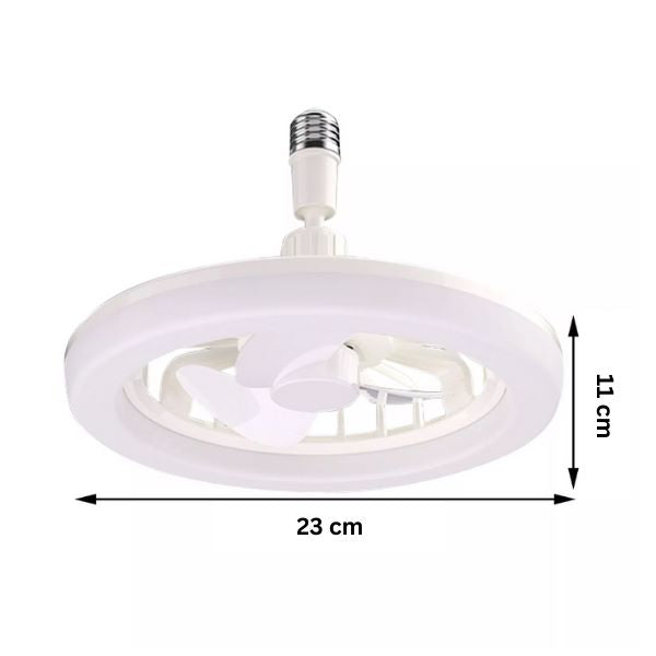 LED Ceiling Fan Light with Remote - 3-Speed Airflow & Adjustable