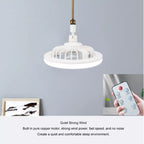 LED Ceiling Fan Light with Remote - 3-Speed Airflow & Adjustable