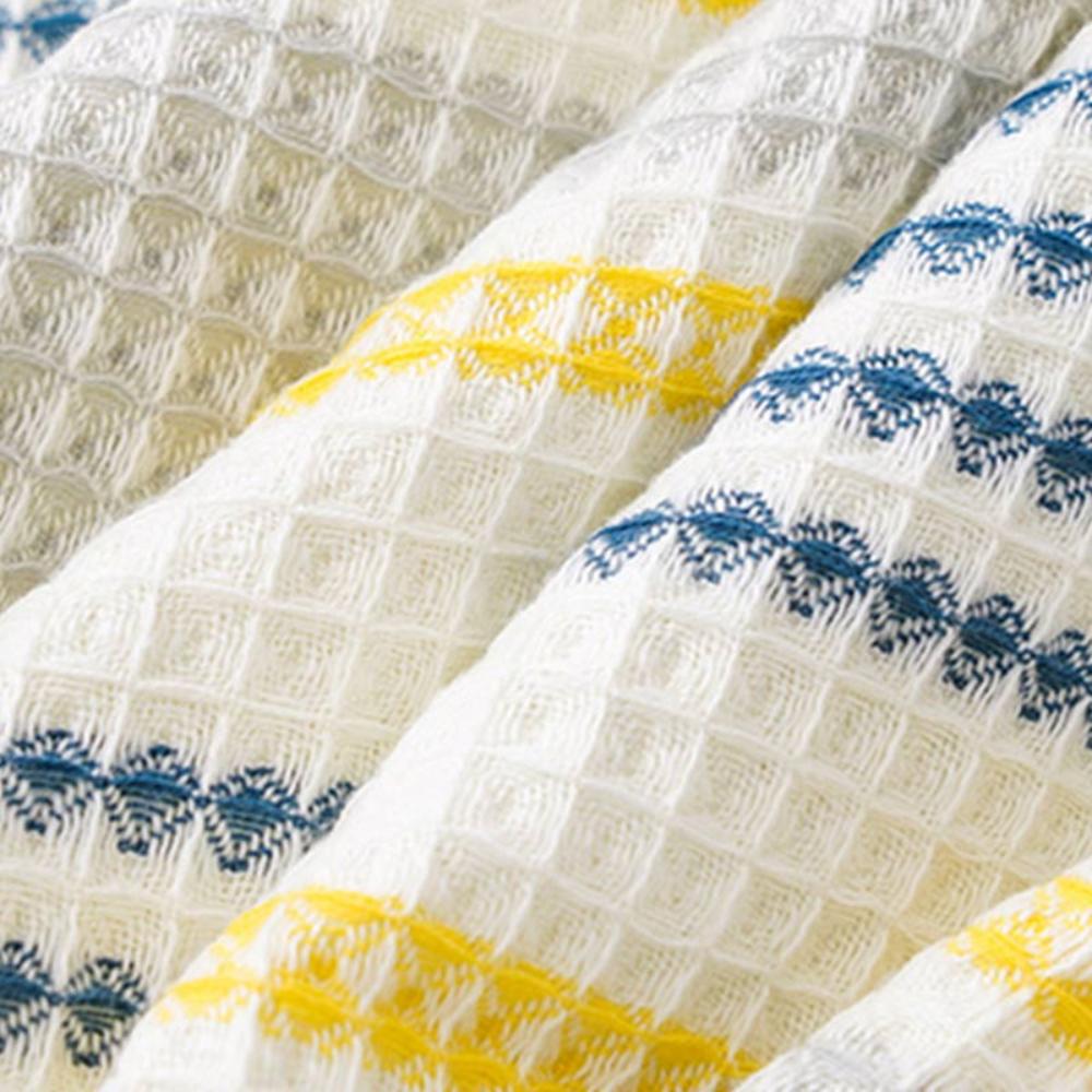 Cotton Bath Towel with Honeycomb Weave