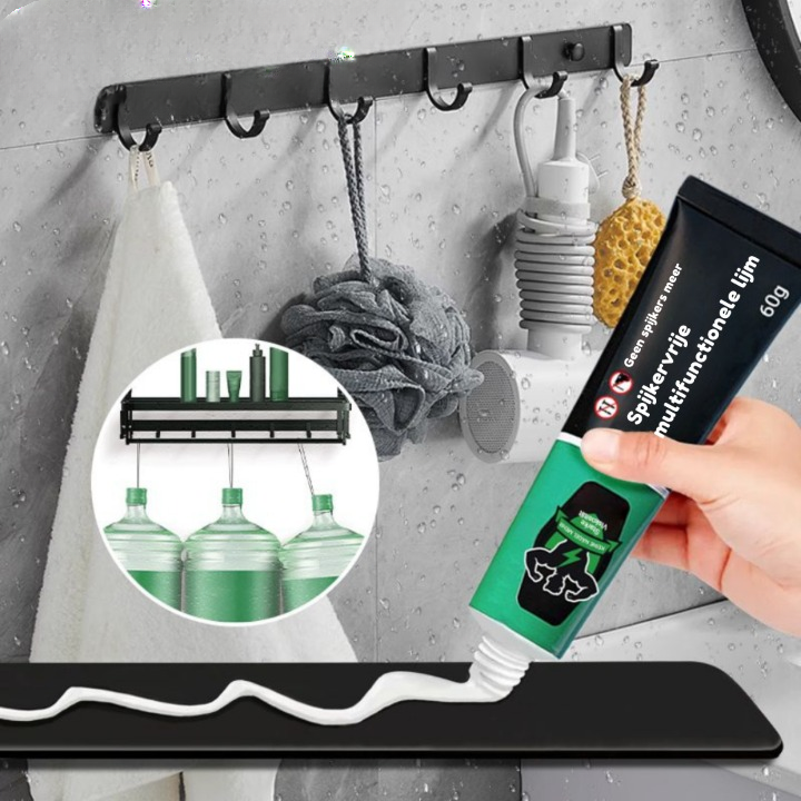 Nail-Free Multi-Surface Adhesive - Damage-Free Wall Mounting
