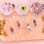 Clear Candy-Shaped Jewelry Storage Boxes - Set of 10