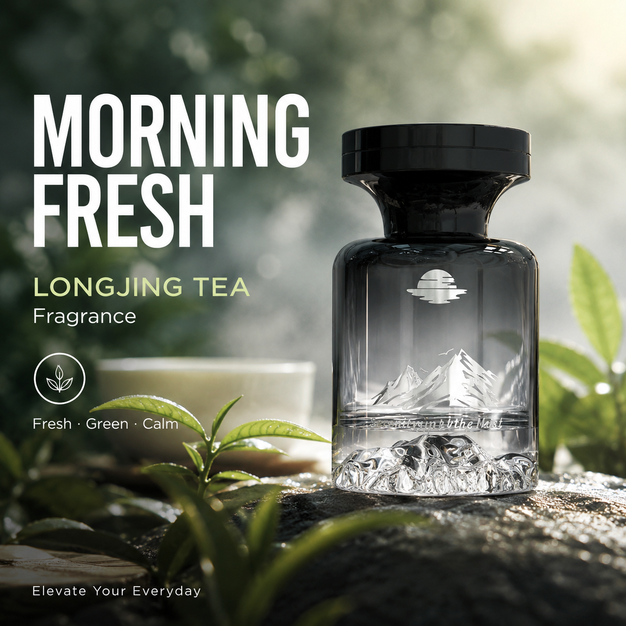 Car Air Freshener with Mountain Design - 110ml Long-Lasting