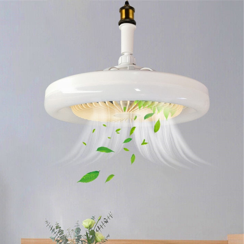 Modern Ceiling Fan Light with Remote Control Yellow (360 degree rotation)
