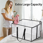 Transparent Storage Bag with Reinforced Edges