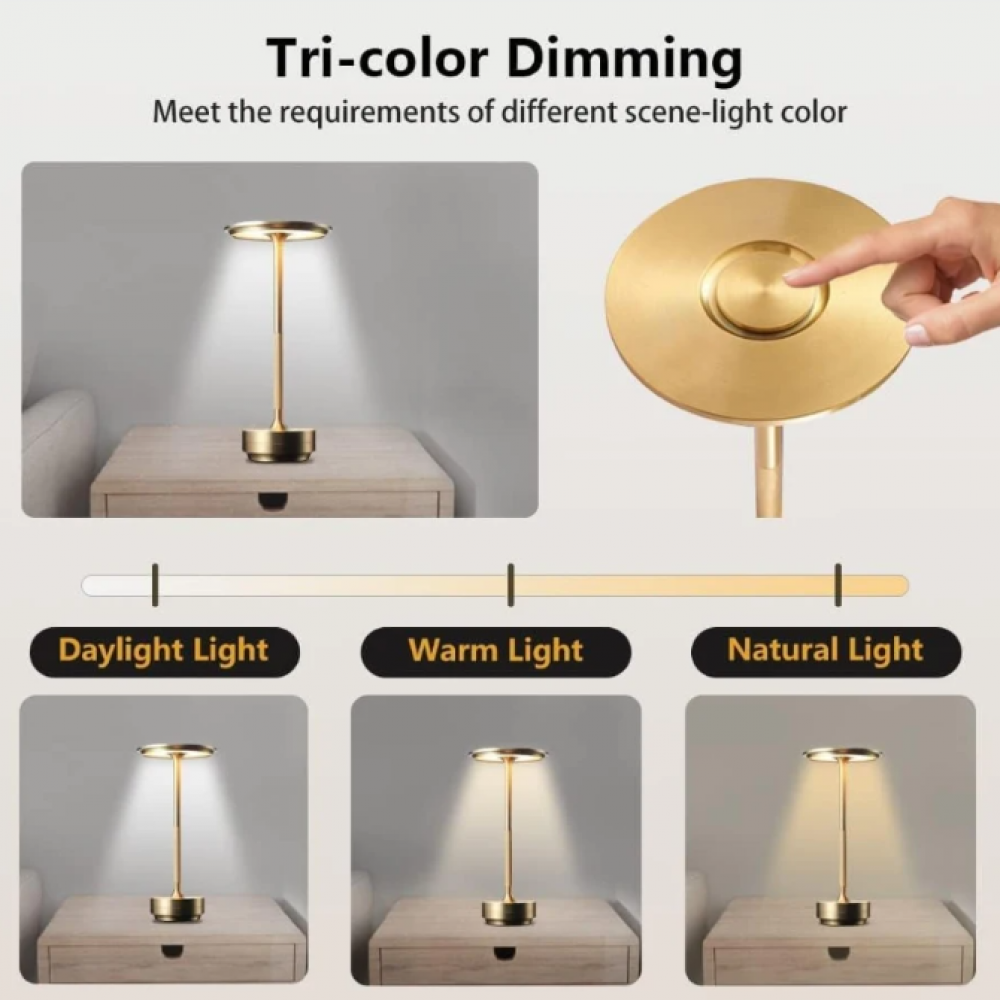 Rechargeable LED Table Lamp with Touch Control