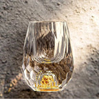 Crystal Shot Glasses with Gold Flakes Set of 18