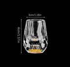 Crystal Shot Glasses with Gold Flakes