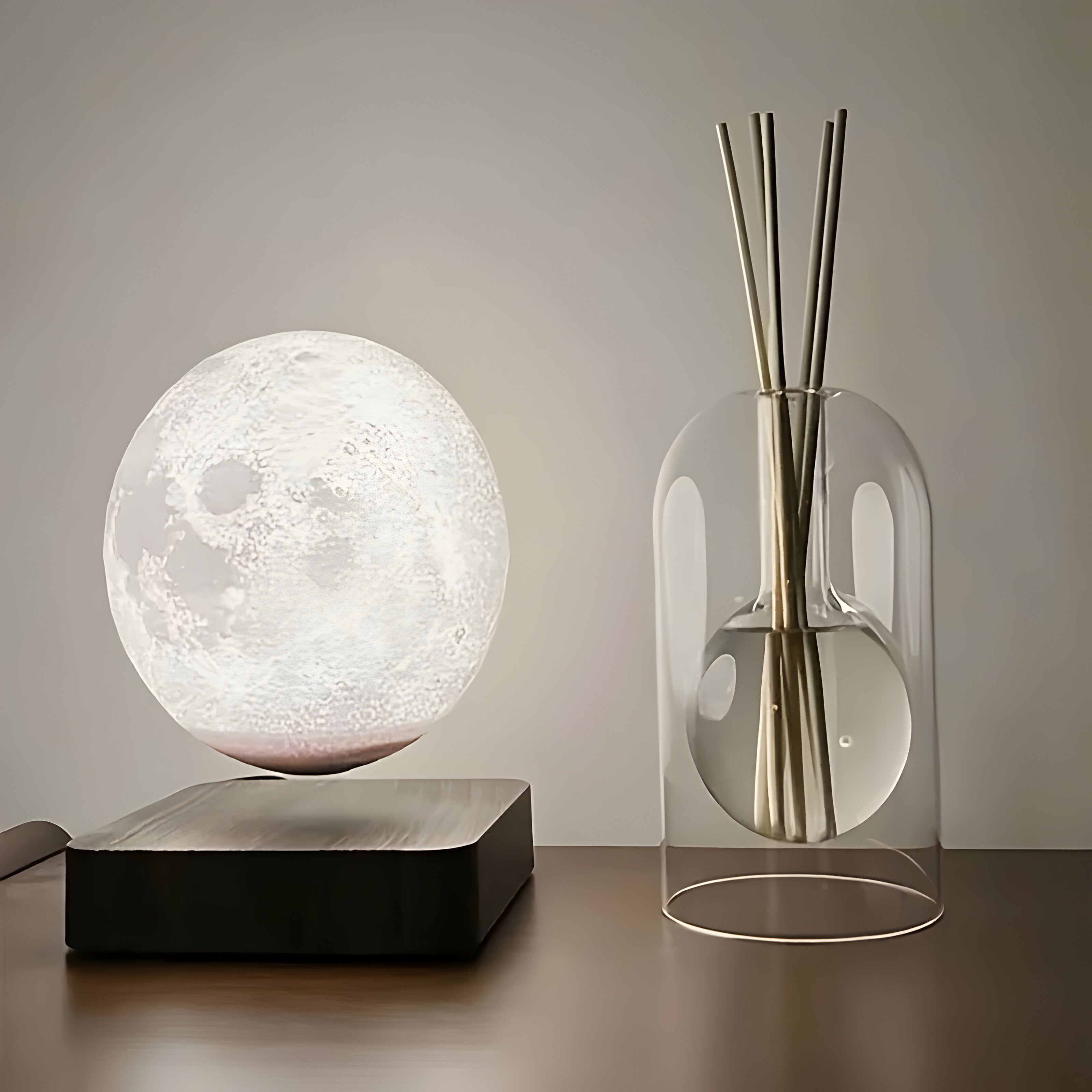 Glass Reed Diffuser with LED Mood Light